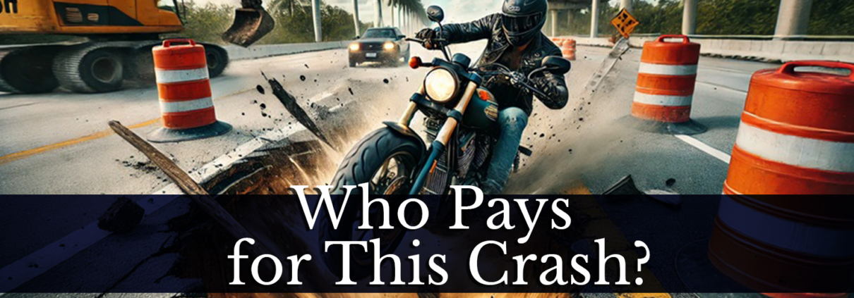 Road Hazards & Bikers: Can You Sue for a Crash?